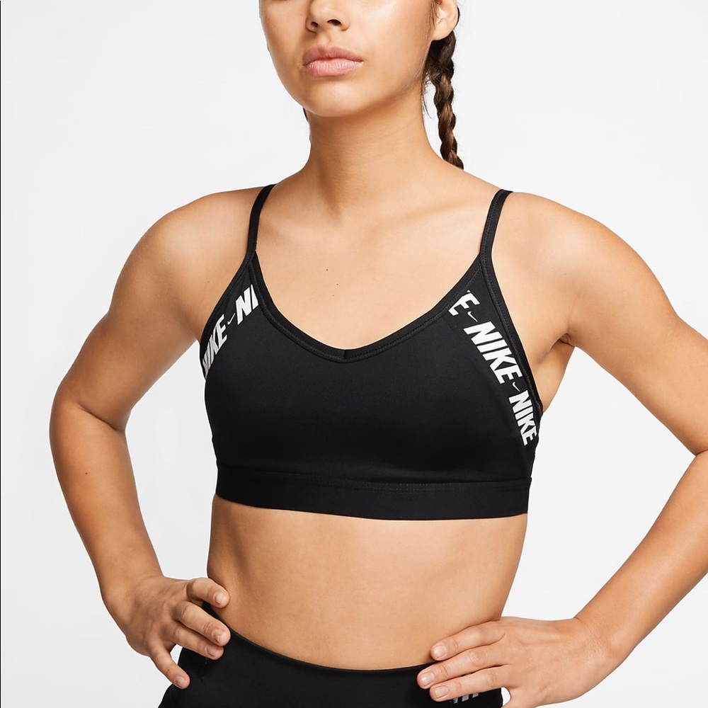 Nike Indy black mesh sports bra